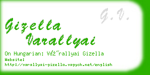 gizella varallyai business card